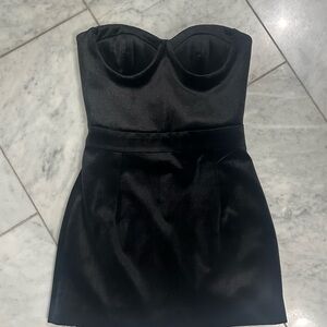New Arrivals Black Mini Dress Strapless